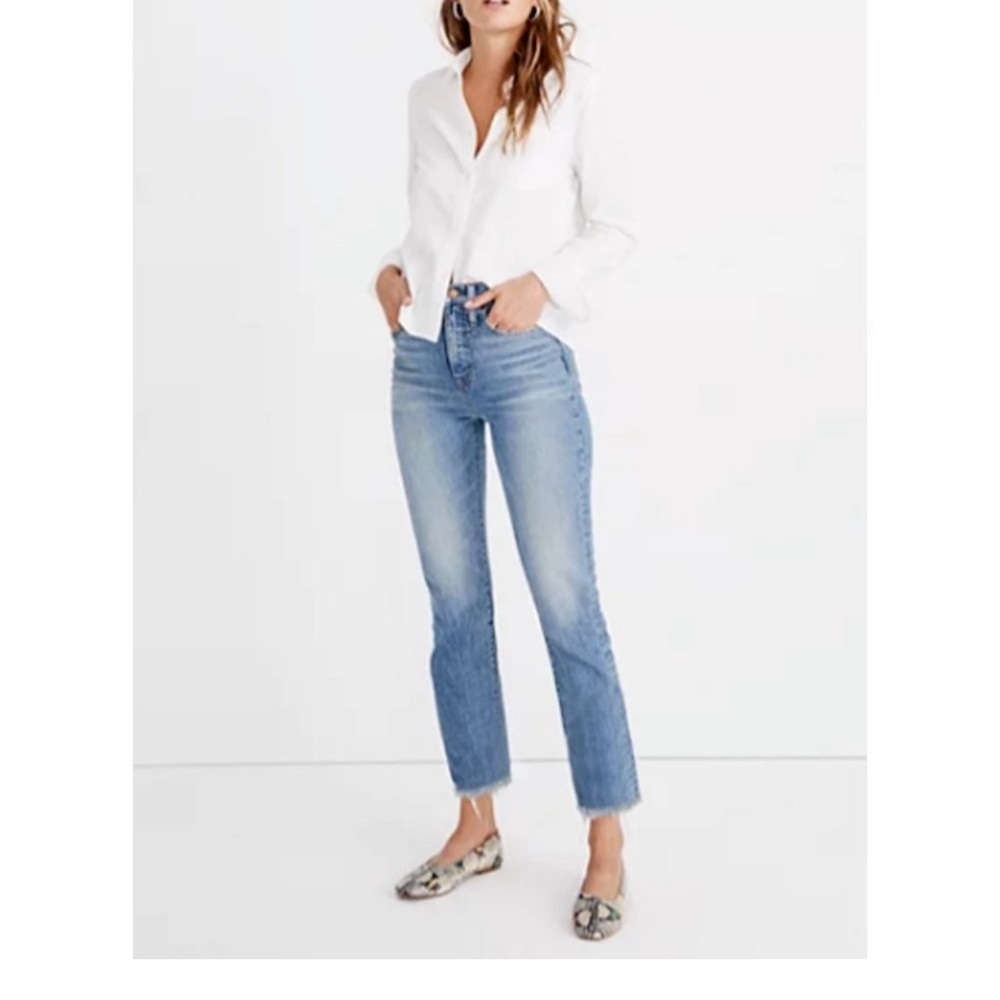 Madewell The Perfect Vintage Jeans Light Wash 27 Distressed Stretch - Picture 11 of 11